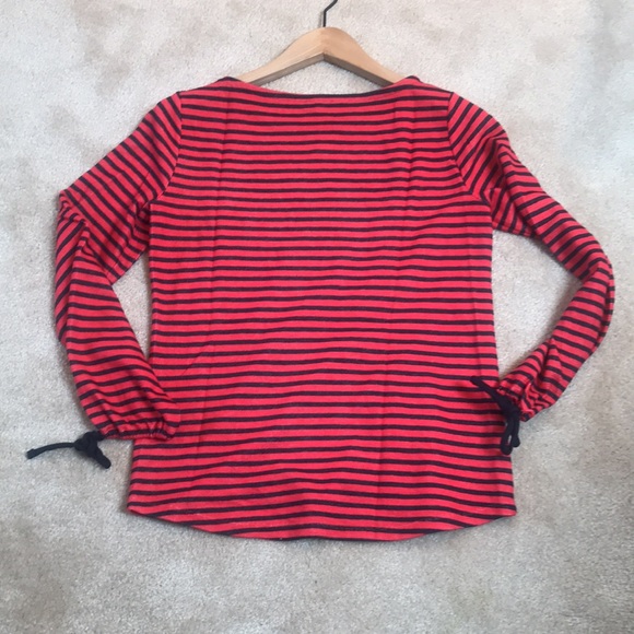 Talbots Nautical top, 3/4 sleeves with ties. Sz XS but fits like a Small. EUC - Picture 6 of 6